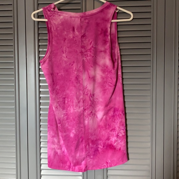 Pink Tye Dye Athletic Tank Top - Small - Picture 5 of 9